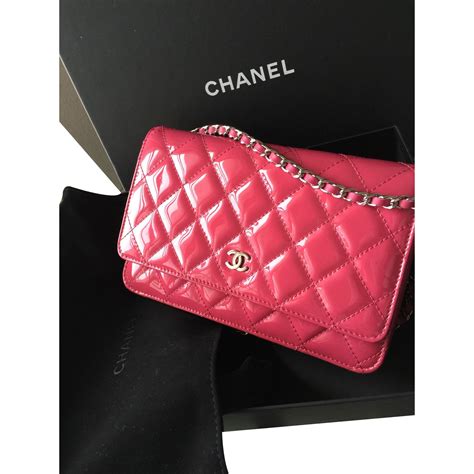 chanel wallet with pink lining burgundy and writing|Pink Chanel Bags .